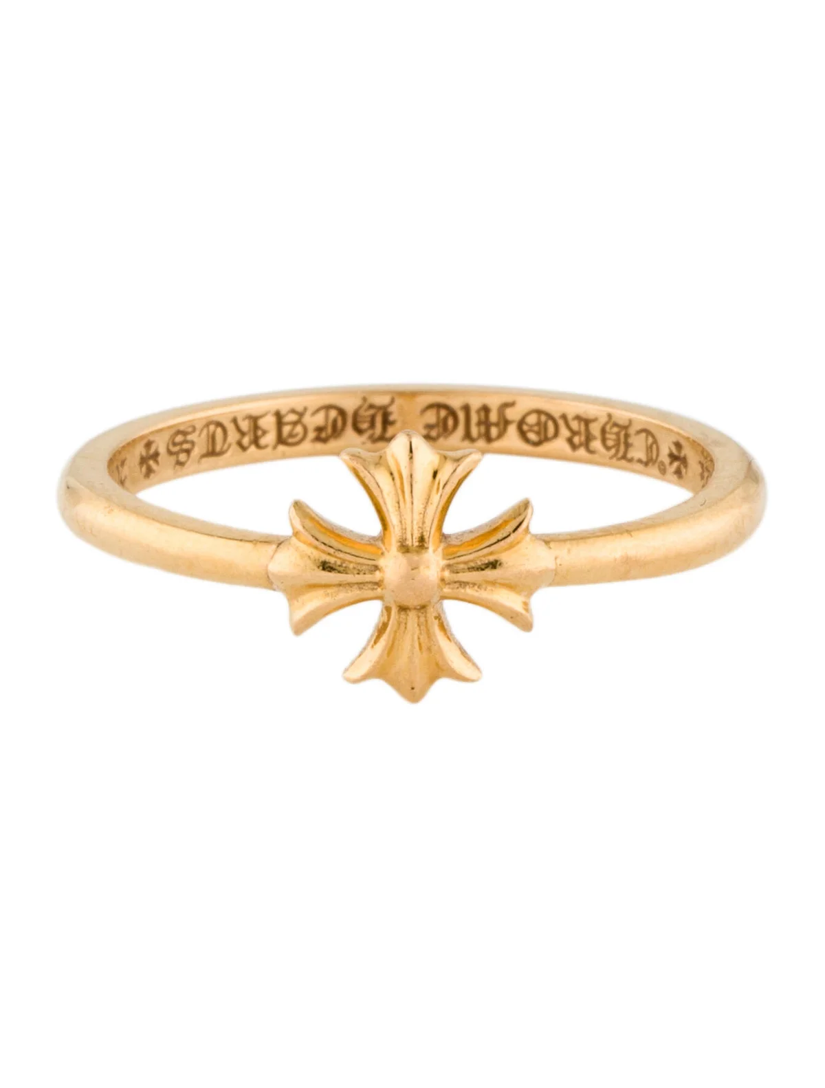 Plus Cross Bubblegum Ring Gold